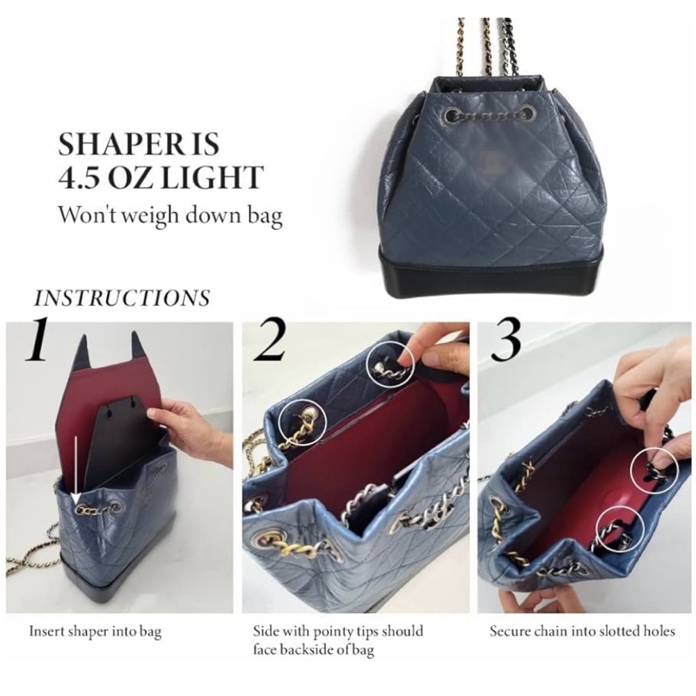 Gabrielle Shaper, Inner Board for Support, Prevent Sagging, Leather Protector - Picture 3 of 7